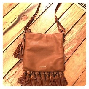 Michael Kors brown leather crossbody